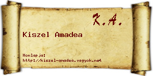 Kiszel Amadea névjegykártya